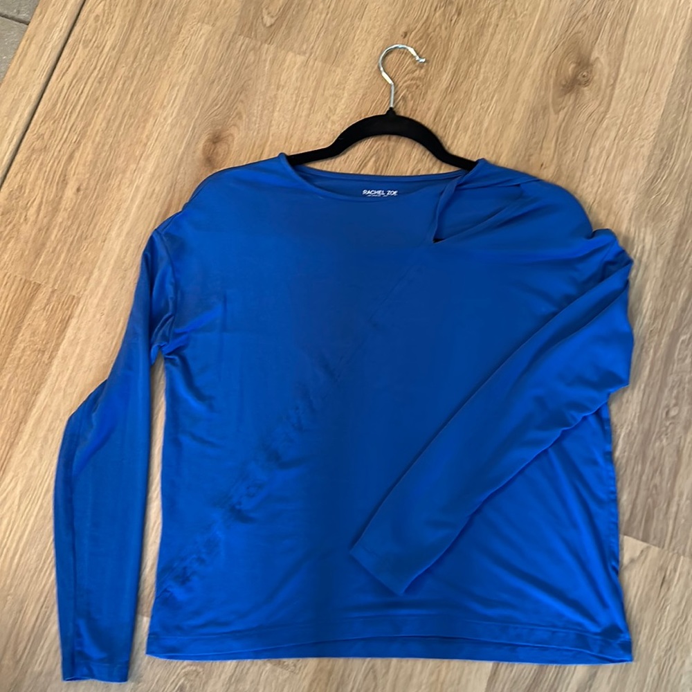 Royal blue long sleeve tshirt, Rachel Zoe, XS